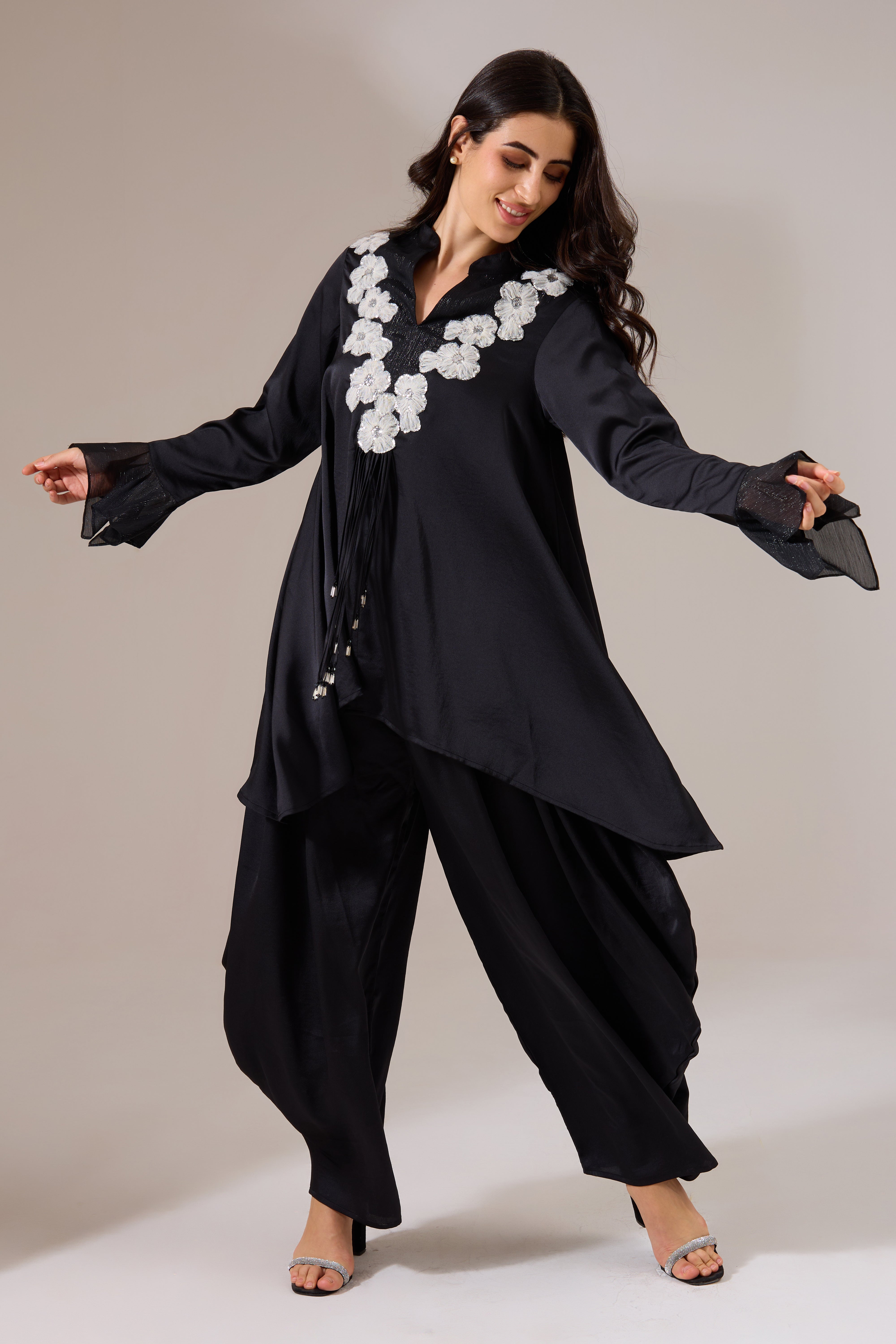 LOLITA Formal  Black Indo-western Tunic Set