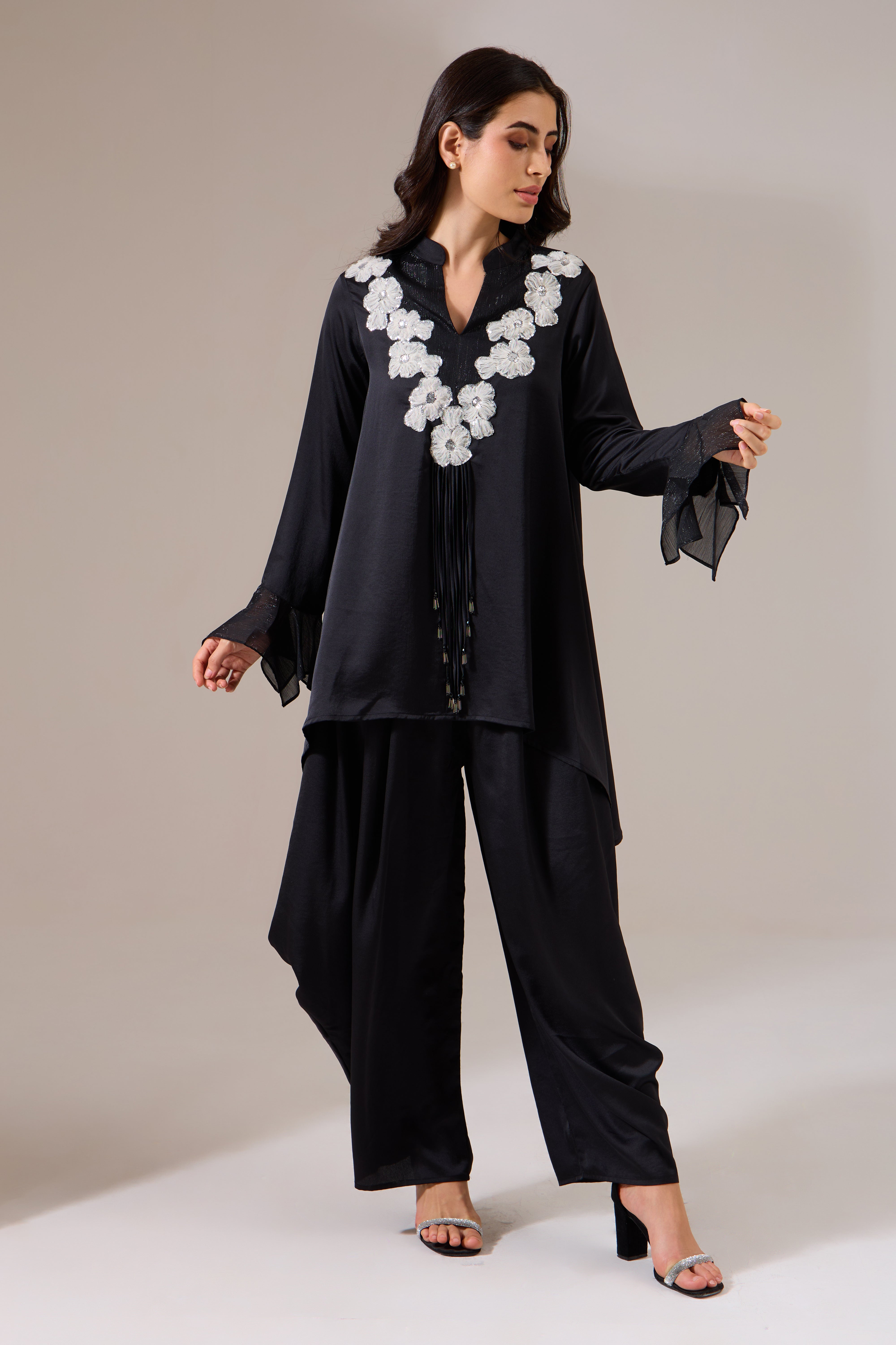 LOLITA Formal  Black Indo-western Tunic Set