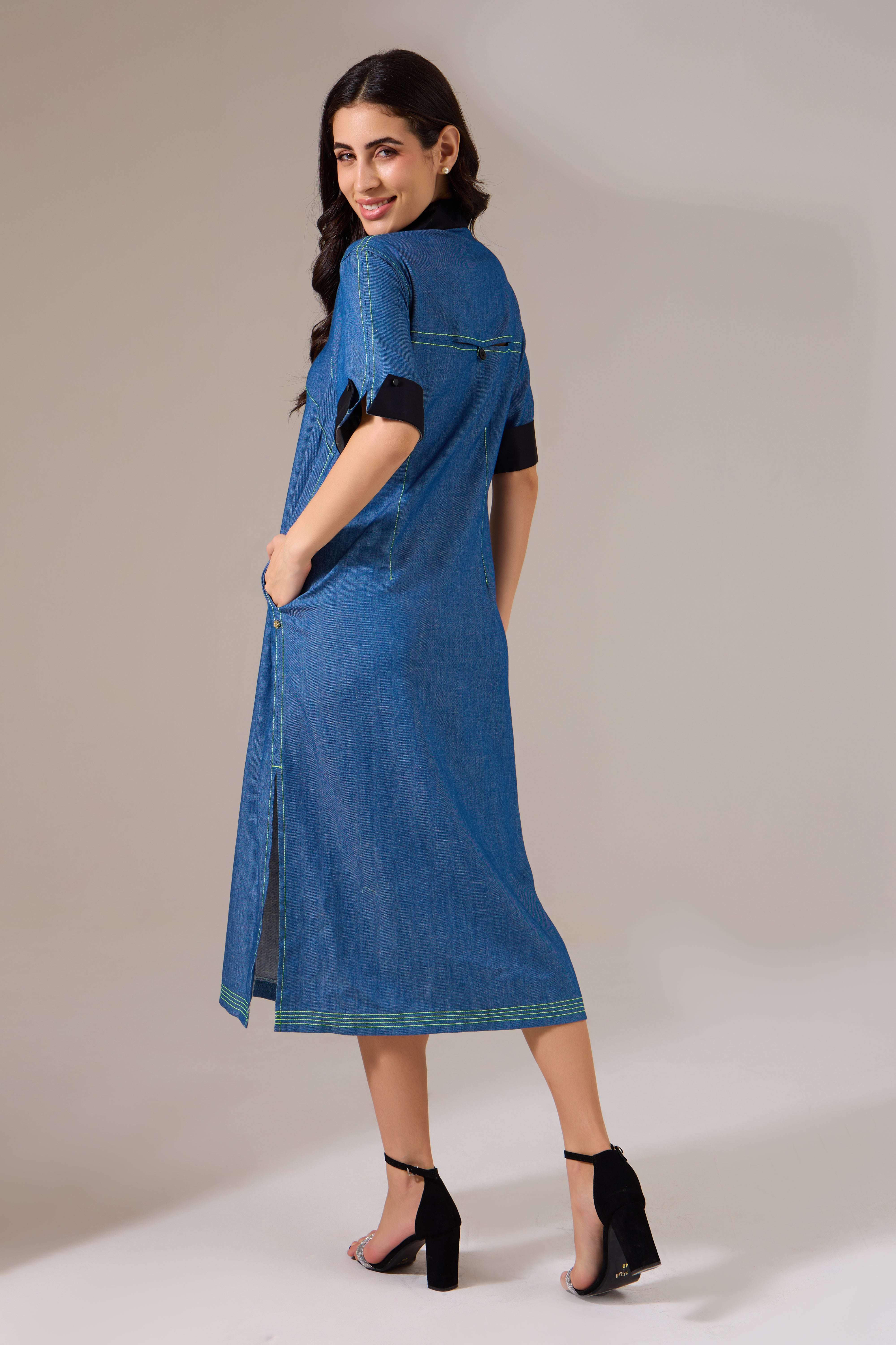 RITZY denim dress