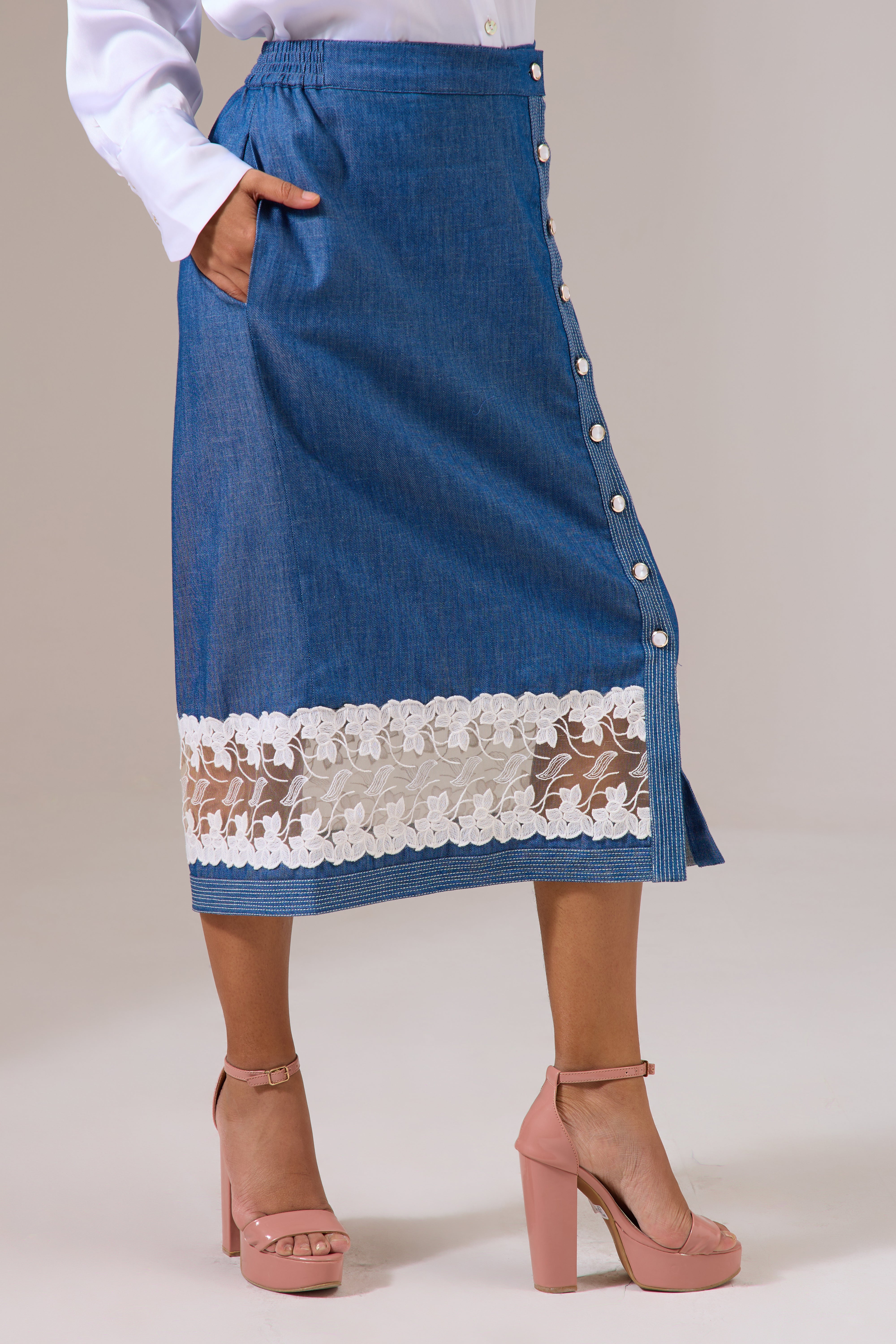 LACEY denim skirt