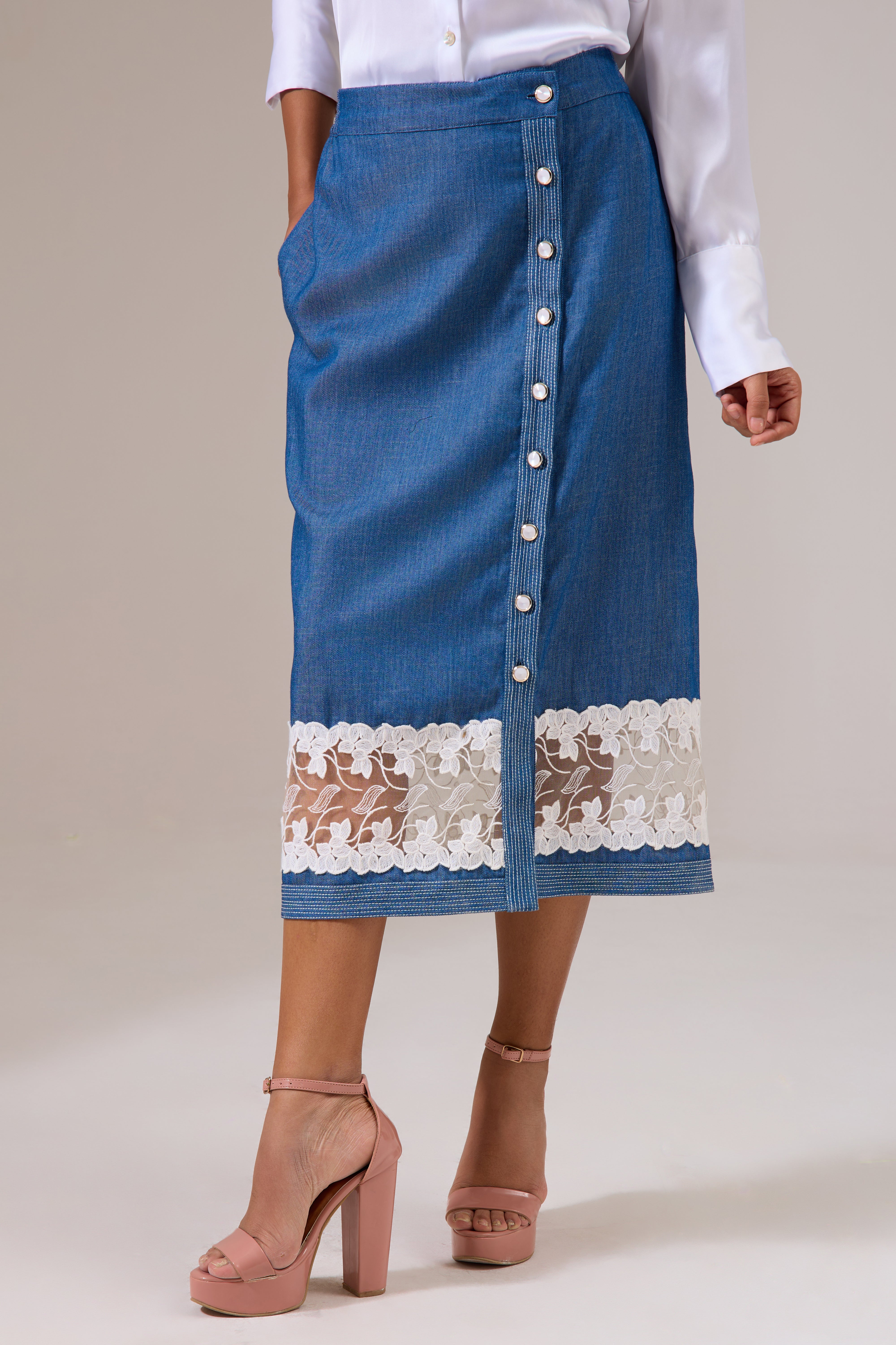 LACEY denim skirt