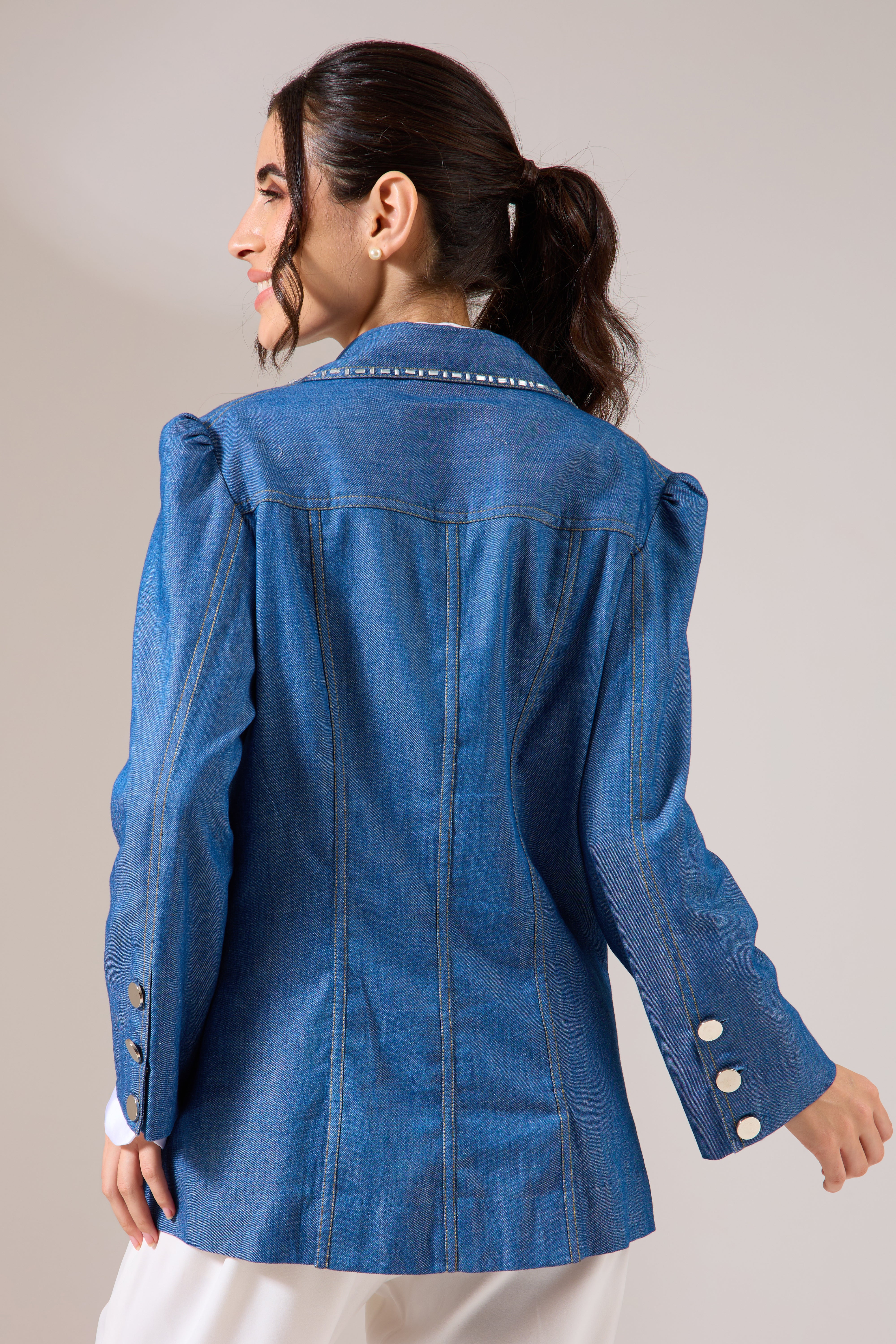 DIAMANTE denim jacket