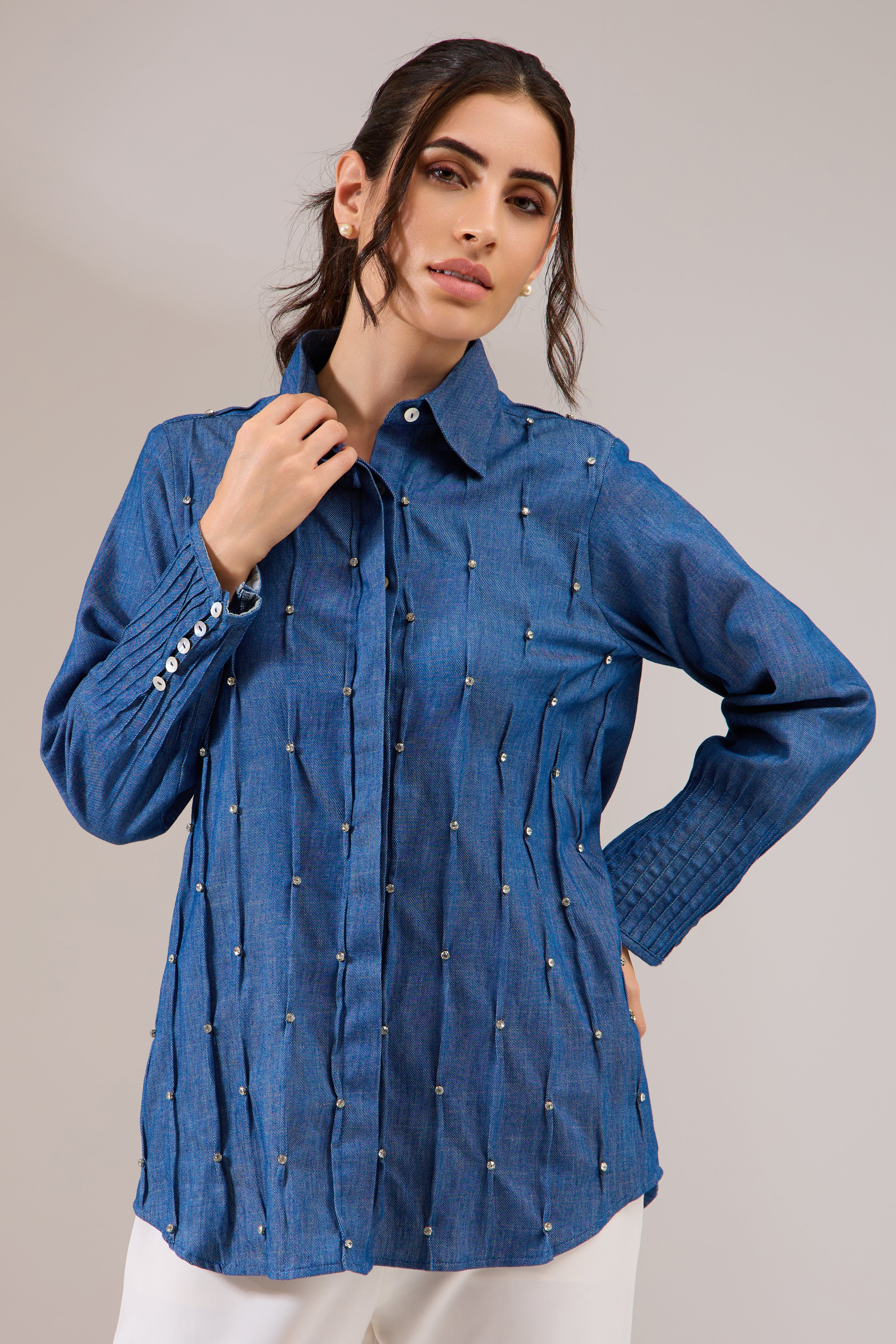 FIREFLY formal denim shirt