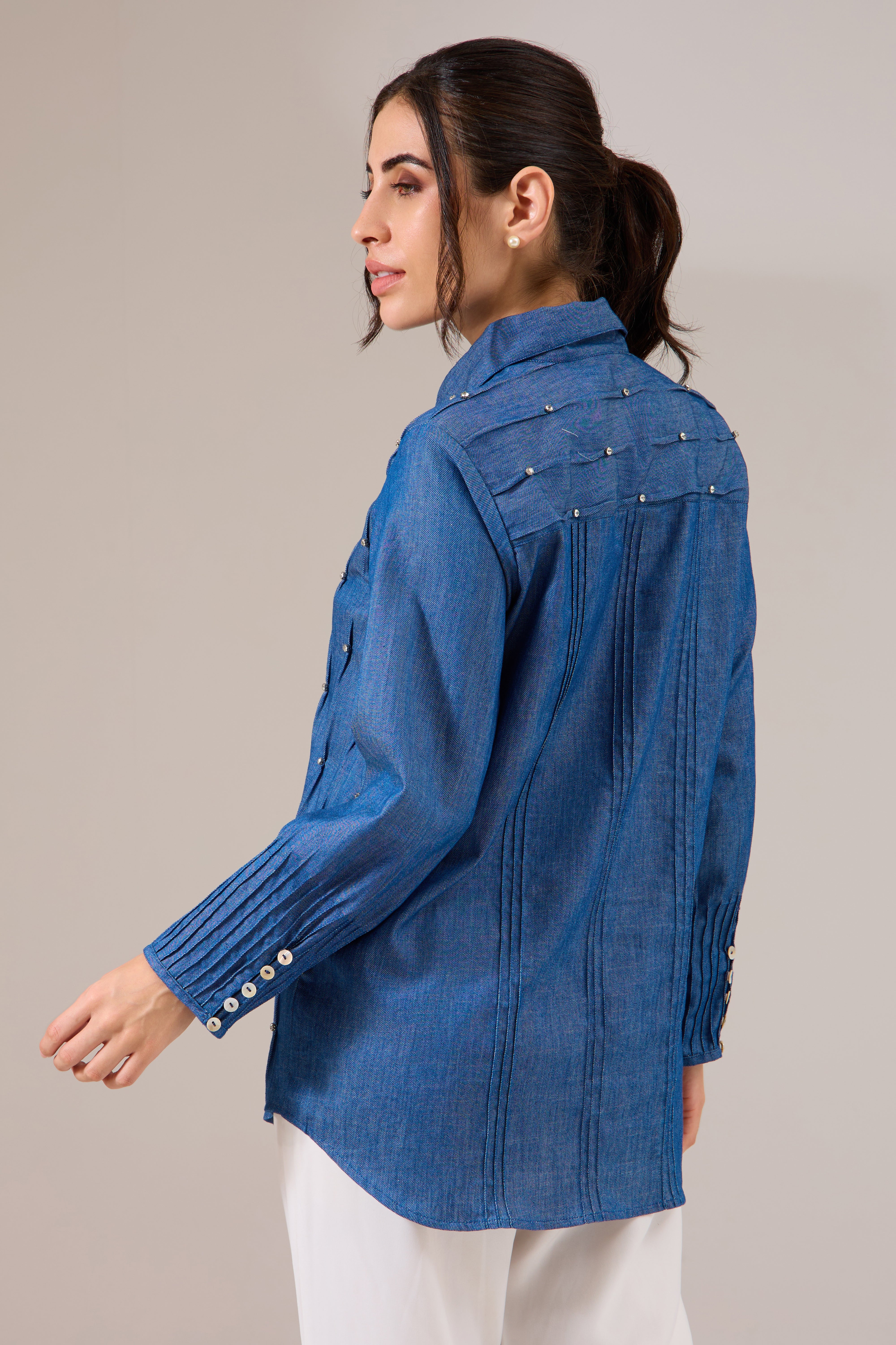 FIREFLY formal denim shirt