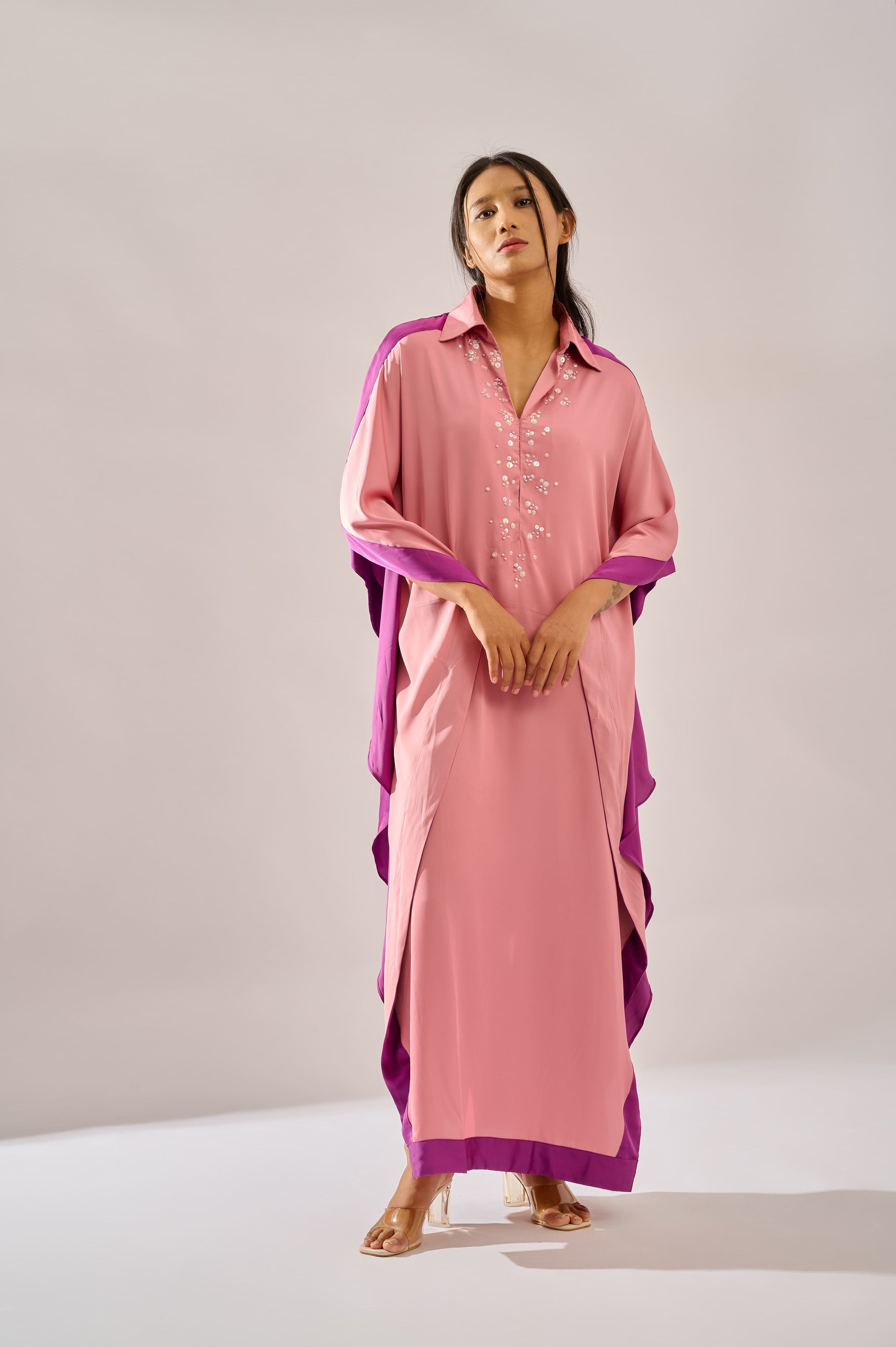 Luxe embroidered formal kaftan
