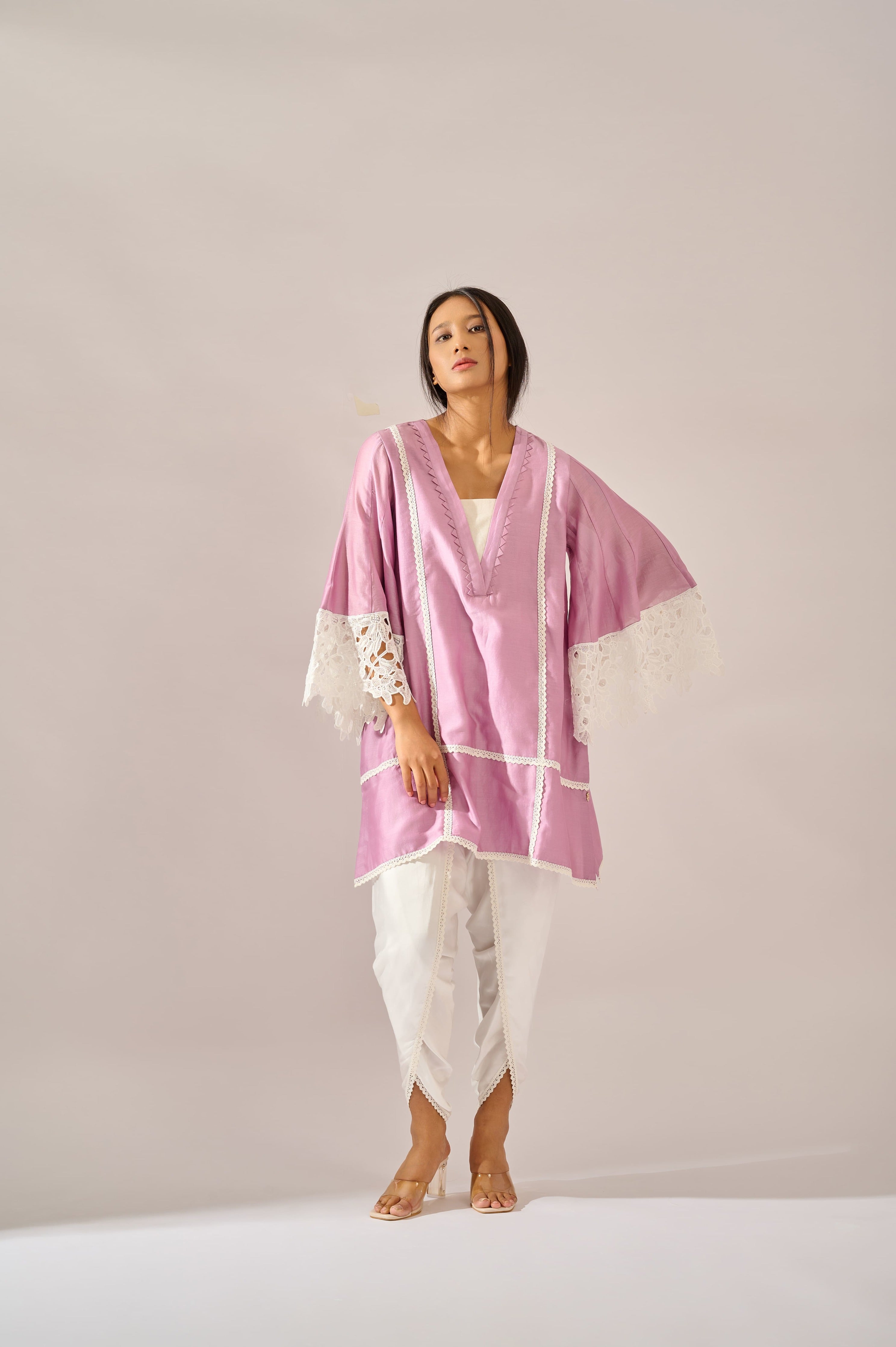 Lily Tunic in cotton silk chanderi