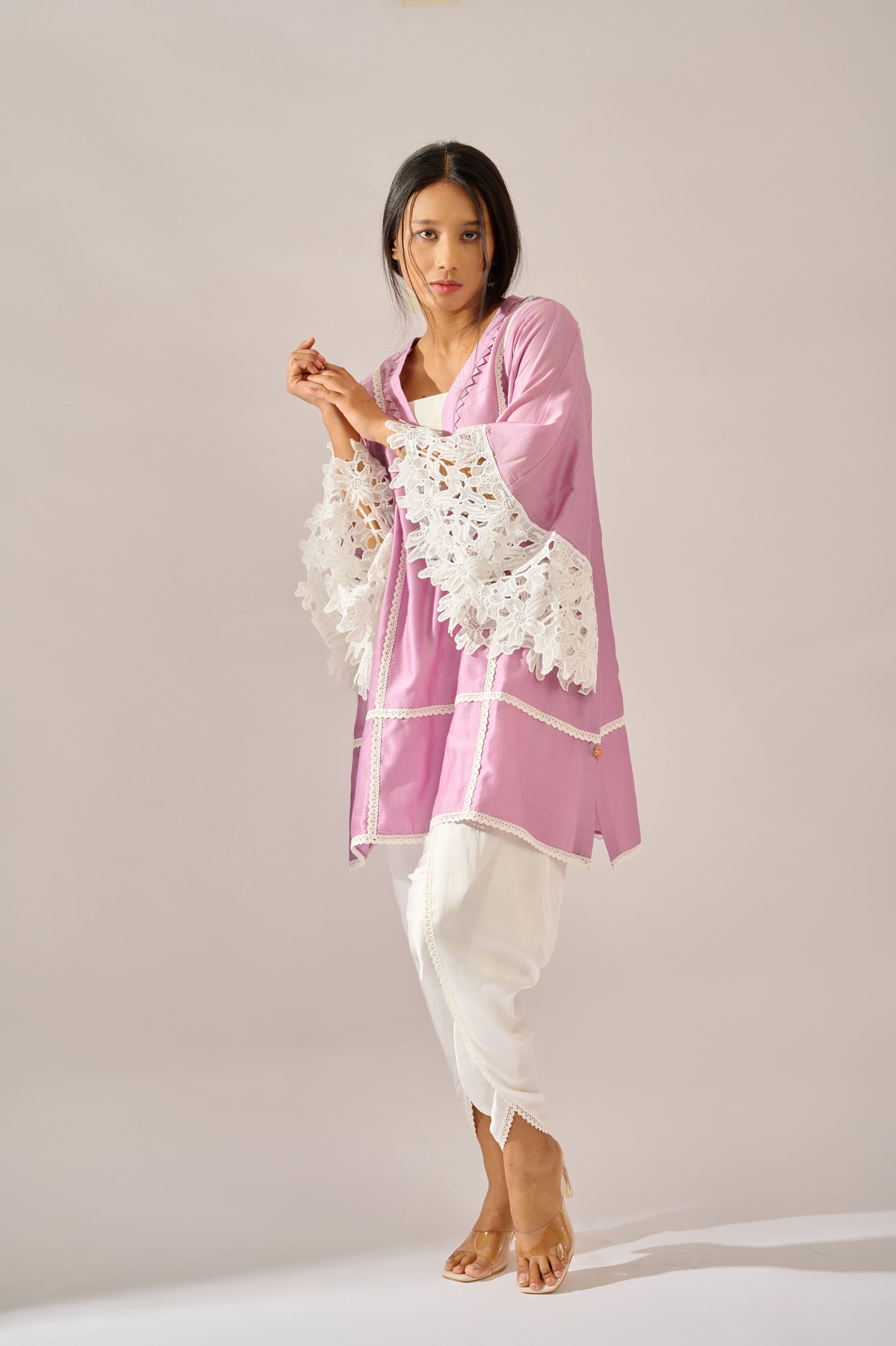 Lily Tunic in cotton silk chanderi
